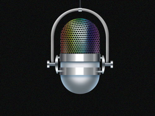 金屬質(zhì)感麥克風(fēng)icon