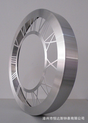 【【廠家直供】12寸客廳裝飾金屬鋁框掛鐘】價格,廠家,圖片,座鐘,漳州市恒達(dá)斯鐘表-